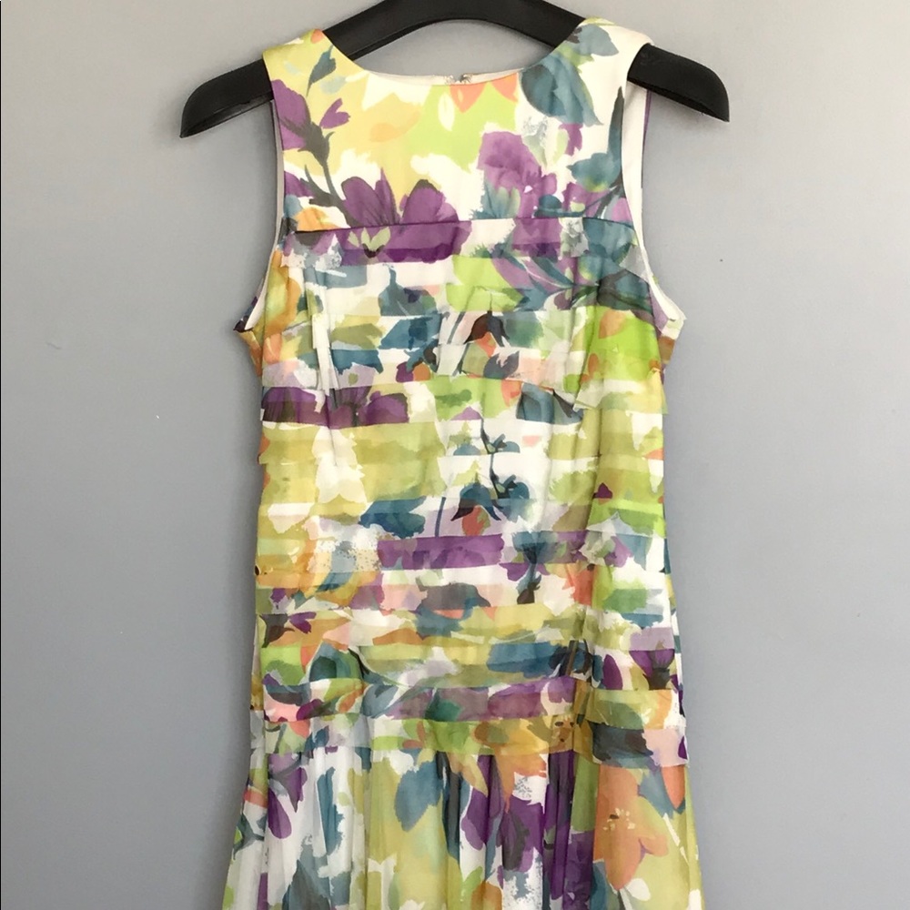 NWOT London Times Summer Cocktail tiered Dress